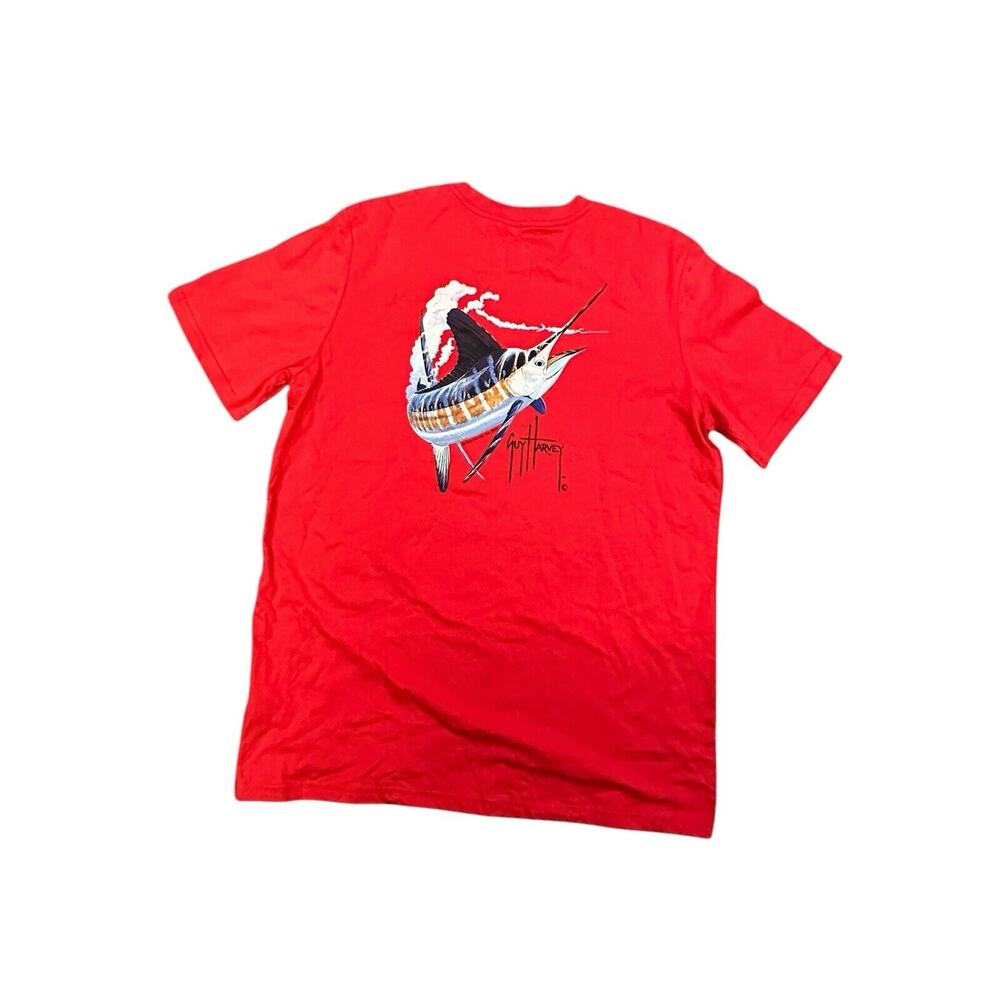 Guy Harvey T-Shirt Mens Marlin Swordfish Size Large